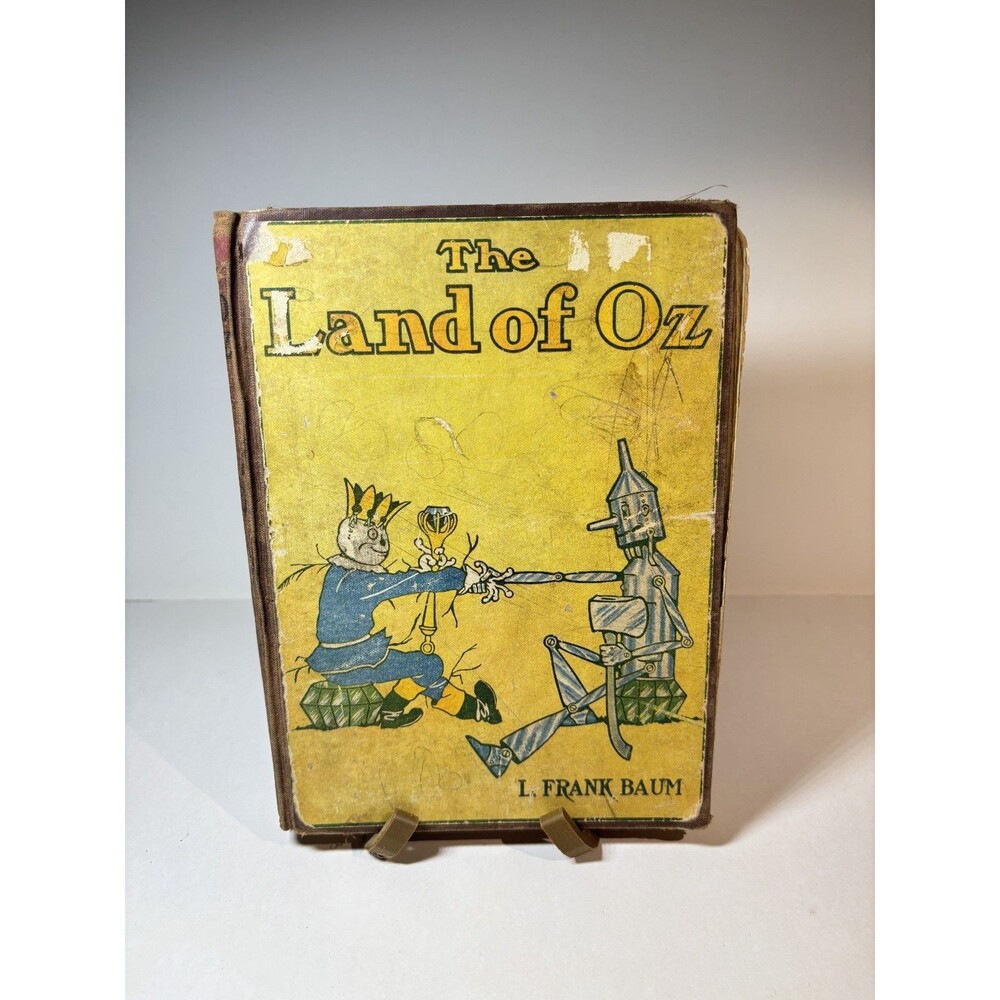 The Land of Oz by L. Frank Baum Vintage HC Illustrated 1904 DAMAGED